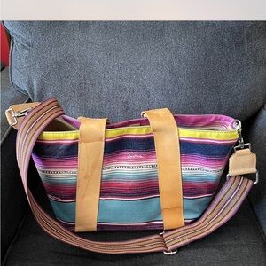 Colorful Striped Tote Bag